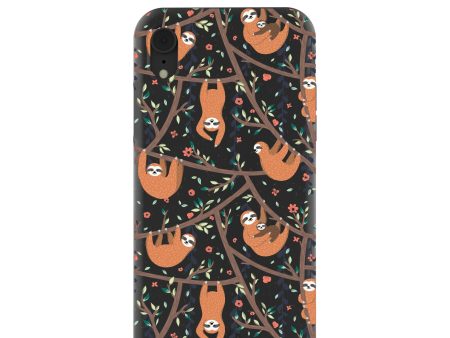 Black Jungle Sloths iPhone XR Case For Sale