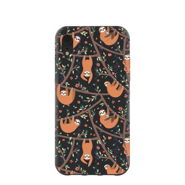 Black Jungle Sloths iPhone XR Case For Sale