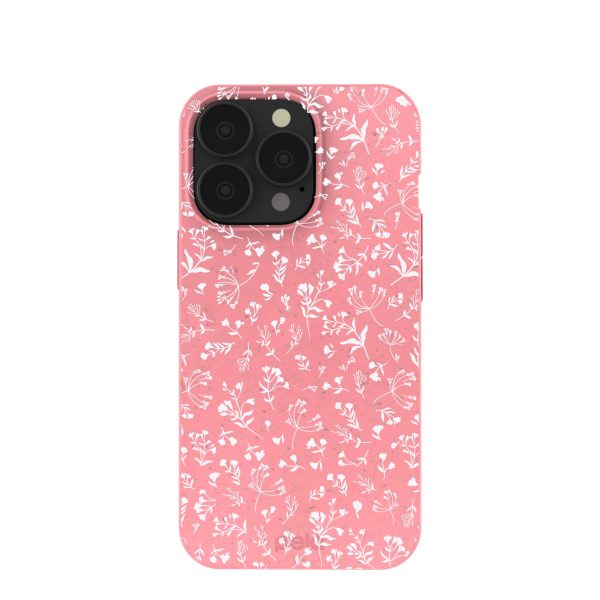 Bubblegum Pink Dreamy Meadow iPhone 13 Pro Case Hot on Sale