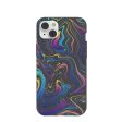 Black Galaxy Swirls iPhone 14 Plus Case Fashion