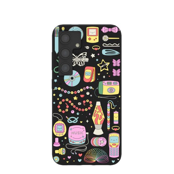 Black Nostalgic Charms Samsung Galaxy S24 Case Online