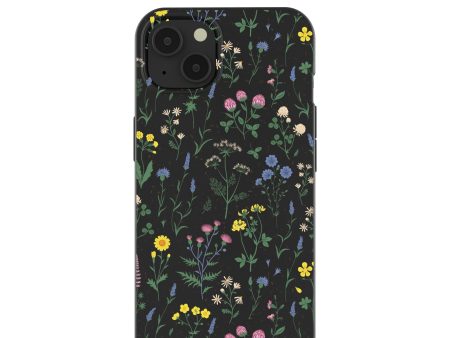 Black Shadow Blooms iPhone 13 Case For Sale