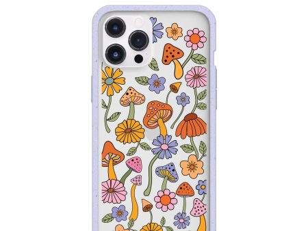 Clear Shrooms and Blooms iPhone 12 Pro Max Case With Lavender Ridge on Sale