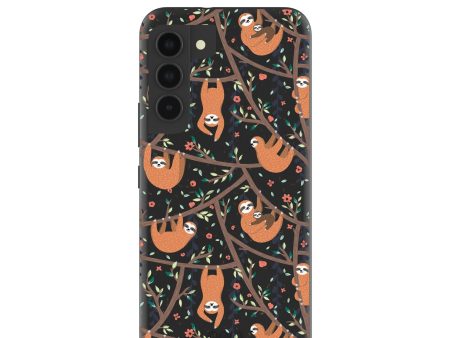 Black Jungle Sloths Samsung Galaxy S22 Case Online Sale