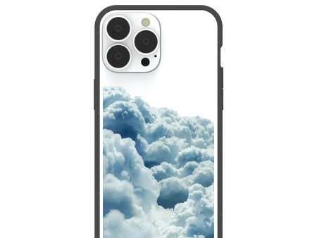 Clear Above the Clouds iPhone 13 Pro Max Case With Black Ridge Cheap