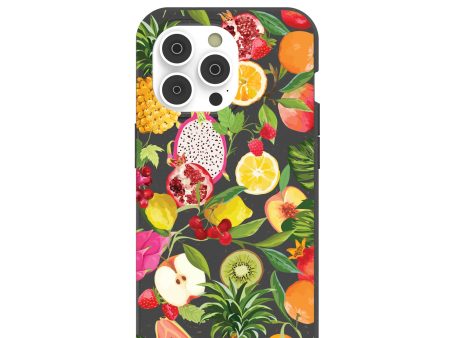 Black Tutti Frutti iPhone 14 Pro Case Supply