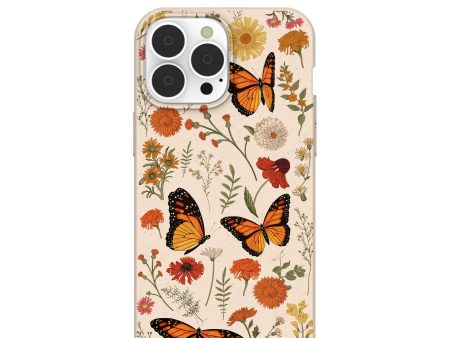 Seashell Monarch Butterfly iPhone 13 Pro Max Case Fashion