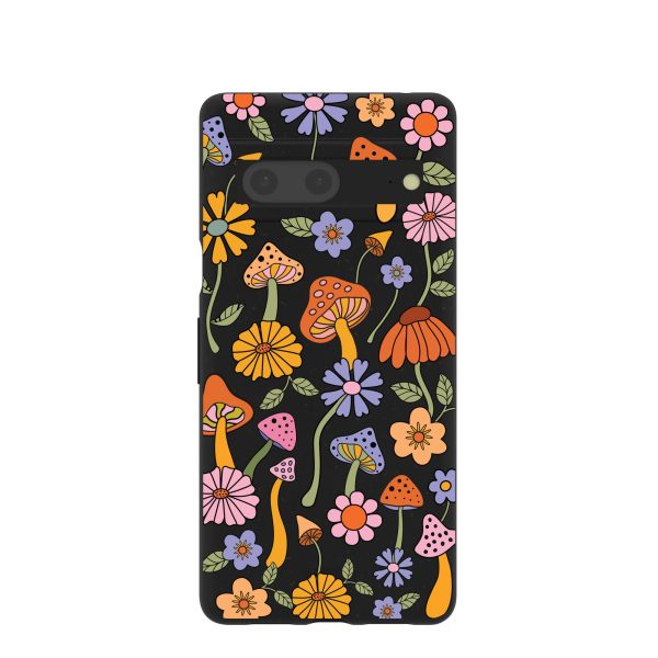 Black Midnight Shrooms Google Pixel 7 Case For Sale