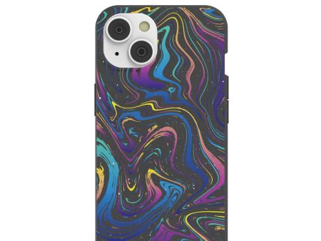 Black Galaxy Swirls iPhone 14 Case Supply