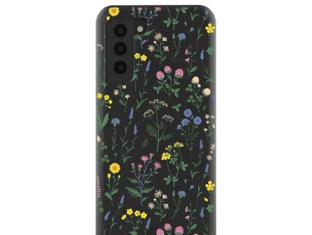 Black Shadow Blooms Samsung Galaxy S21 Case on Sale