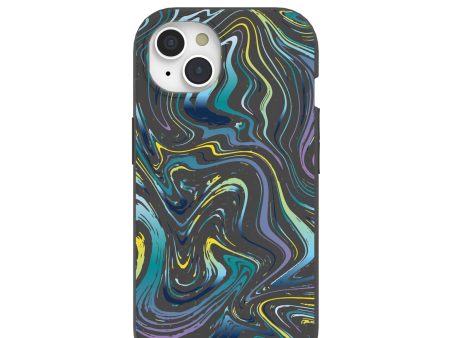 Black Space Waves iPhone 15 Case Discount