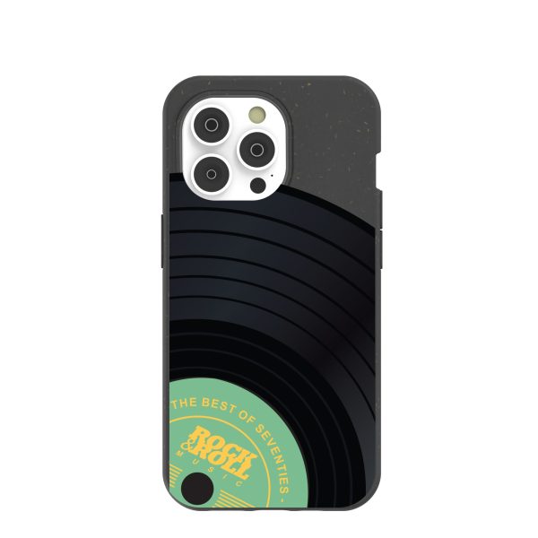 Black Vinyl Vibes iPhone 14 Pro Case on Sale