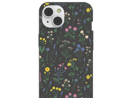 Black Shadow Blooms iPhone 14 Case For Cheap