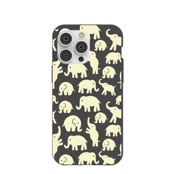 Black Little Elephants iPhone 14 Pro Max Case Hot on Sale