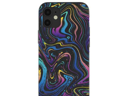 Black Galaxy Swirls iPhone 12 Mini Case Online now