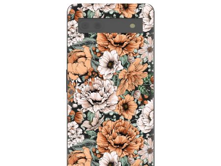 Black Peachy Peonies Google Pixel 6a Case Online Hot Sale