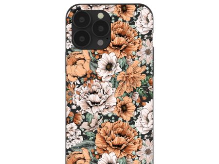 Black Peachy Peonies iPhone 13 Pro Max Case Cheap