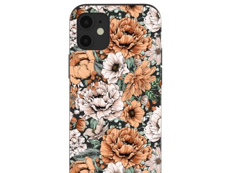 Black Peachy Peonies iPhone 12 Mini Case Online Hot Sale