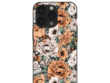 Black Peachy Peonies iPhone 13 Pro Case Discount