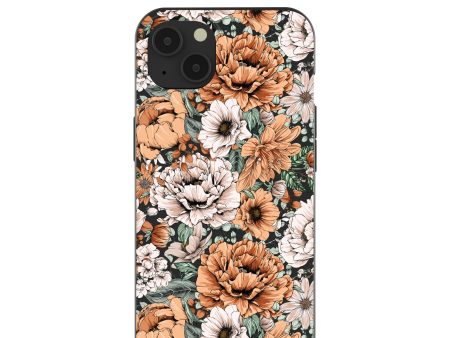 Black Peachy Peonies iPhone 13 Case Online Sale