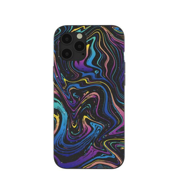 Black Galaxy Swirls iPhone 12 Pro Max Case Online