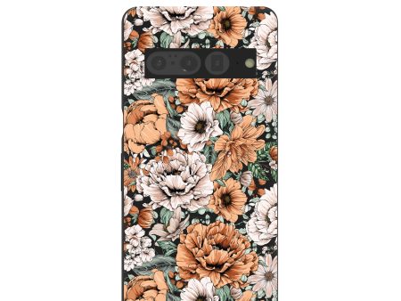 Black Peachy Peonies Google Pixel 7 Pro Case Discount