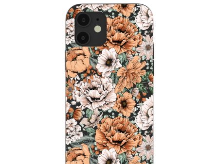 Black Peachy Peonies iPhone 12  iPhone 12 Pro Case Fashion