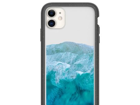 Clear Waves iPhone 11 Case With Black Ridge Sale