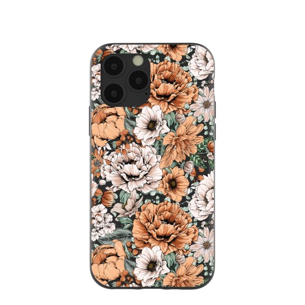 Black Peachy Peonies iPhone 11 Pro Case Hot on Sale